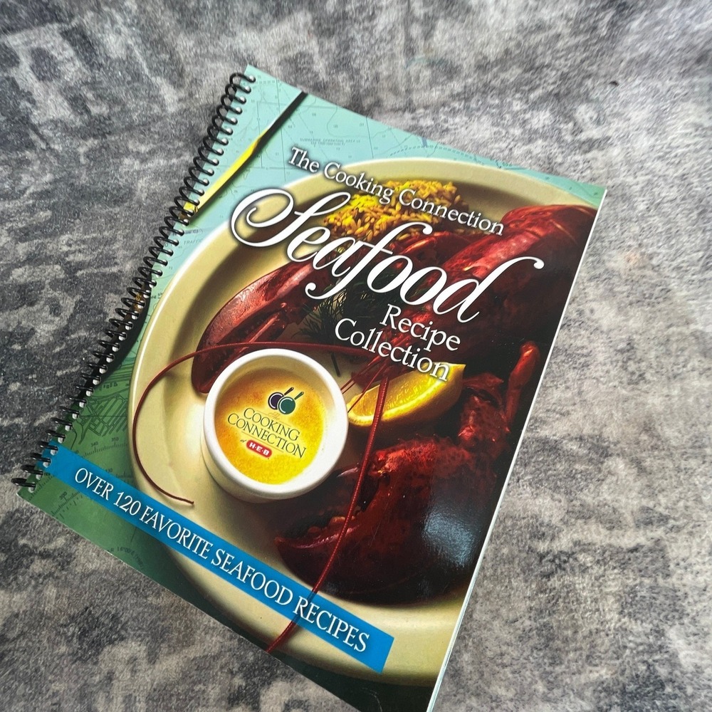 HEB Seafood Recipe Collection Cookbook Salmon Lobster Shrimp Crab Mahi